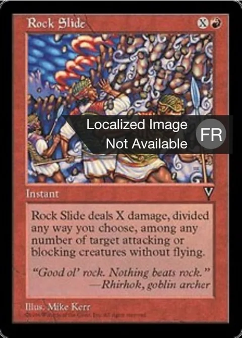 Glissement de roches