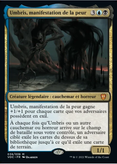 Umbris, manifestation de la peur