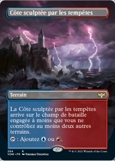 Côte sculptée par les tempêtes