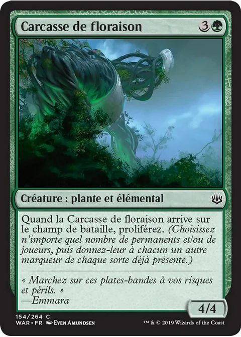 Carcasse de floraison