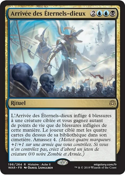 Arrivée des Éternels-dieux