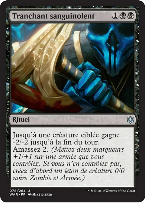 Tranchant sanguinolent