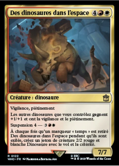 Des dinosaures dans l'espace