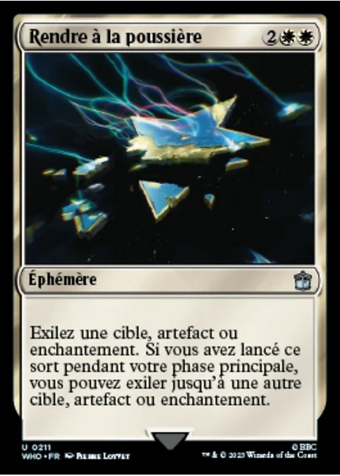 Rendre à la poussière