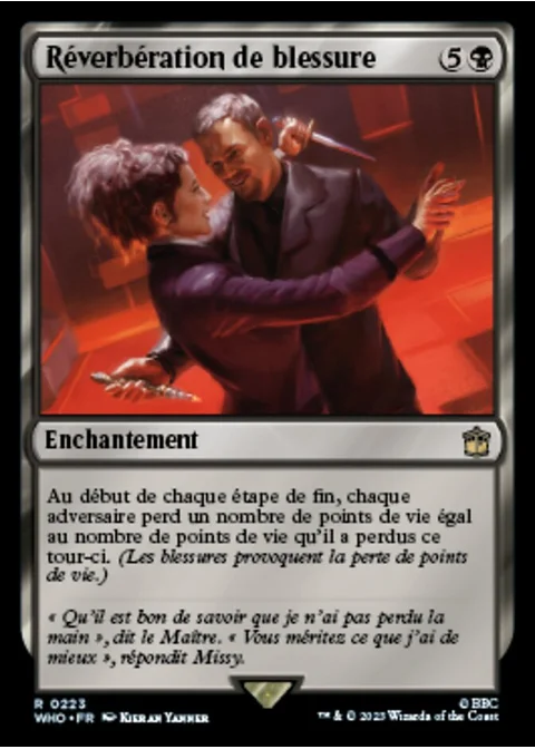 Réverbération de blessure