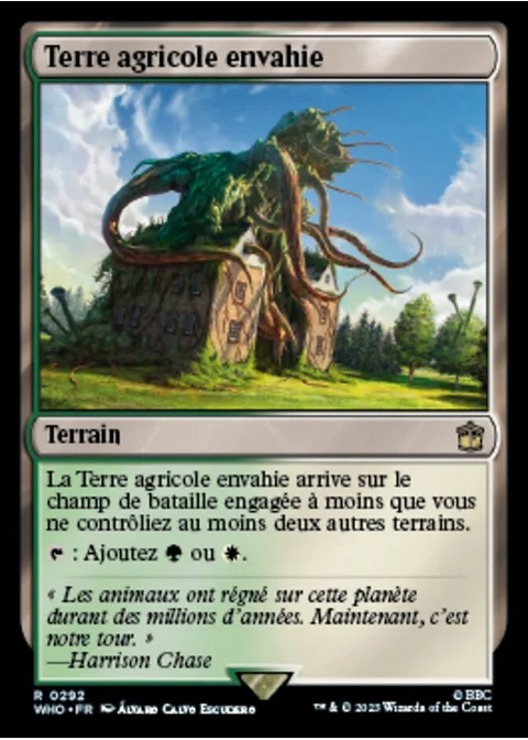 Terre agricole envahie