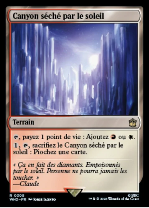 Canyon séché par le soleil