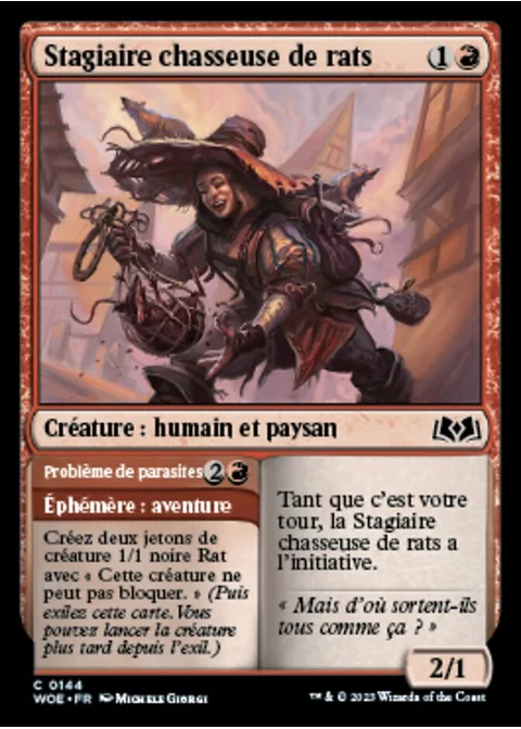 Stagiaire chasseuse de rats