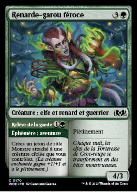 Renarde-garou féroce