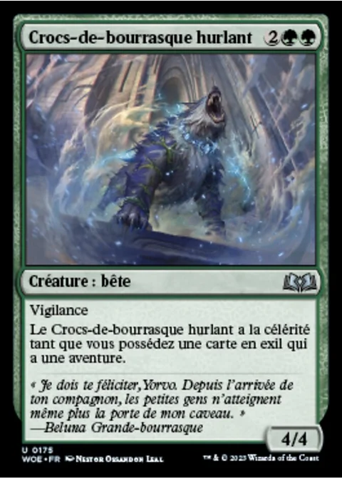 Crocs-de-bourrasque hurlant