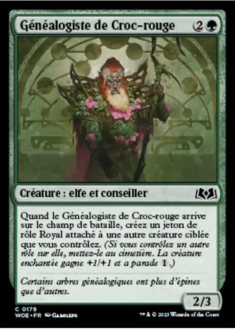 Généalogiste de Croc-rouge