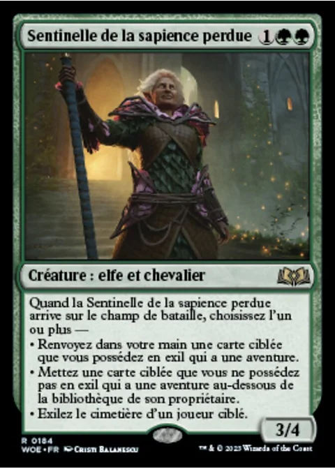 Sentinelle de la sapience perdue