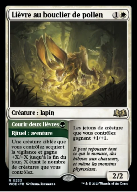 Lièvre au bouclier de pollen