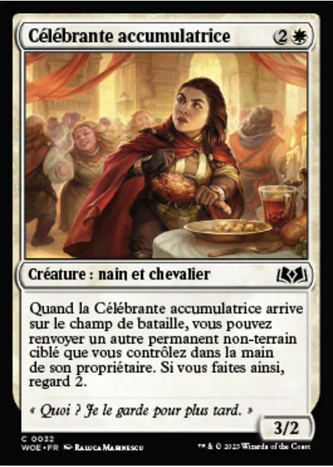 Célébrante accumulatrice