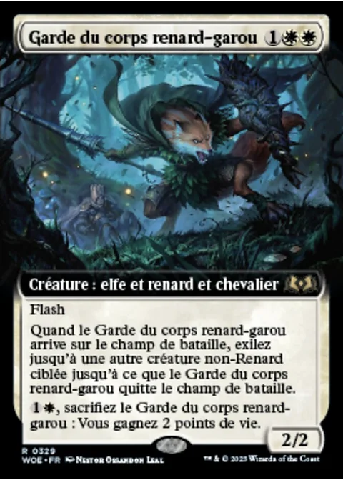 Garde du corps renard-garou