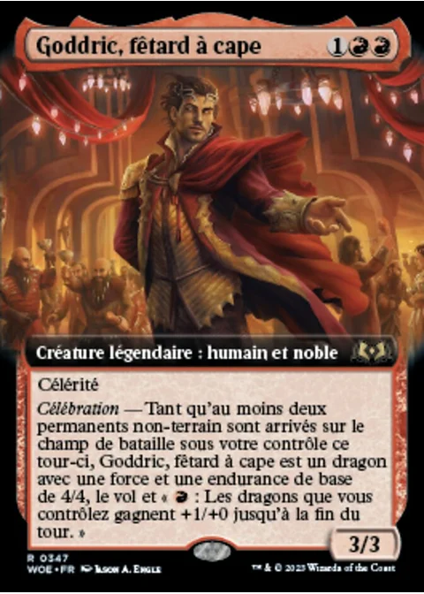 Goddric, fêtard à cape
