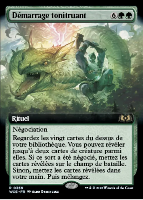 Démarrage tonitruant