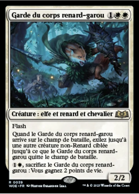 Garde du corps renard-garou