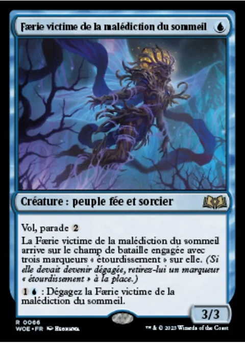 Faerie victime de la malédiction du sommeil