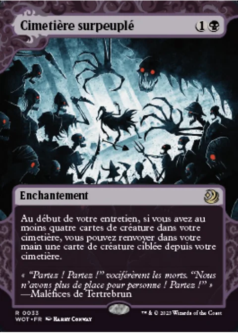 Cimetière surpeuplé