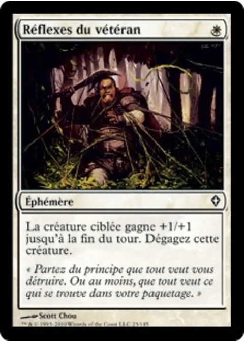 Réflexes du vétéran