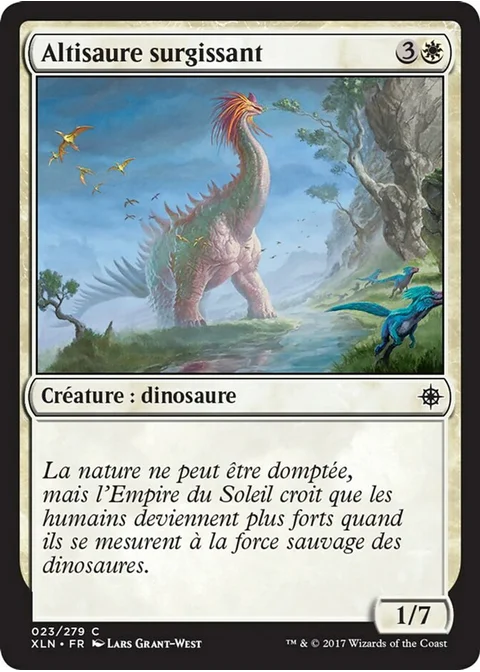 Altisaure surgissant