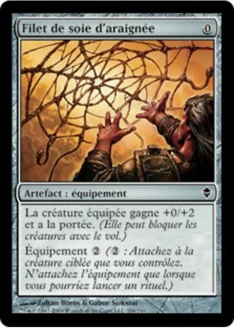 Filet de soie d'araignée