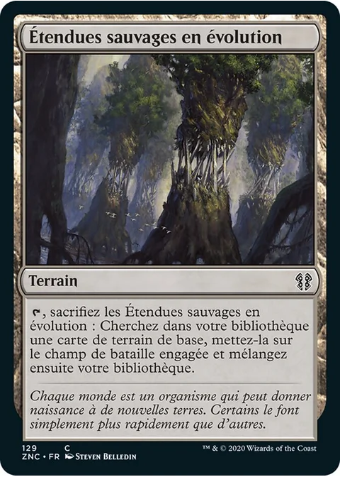 Étendues sauvages en évolution
