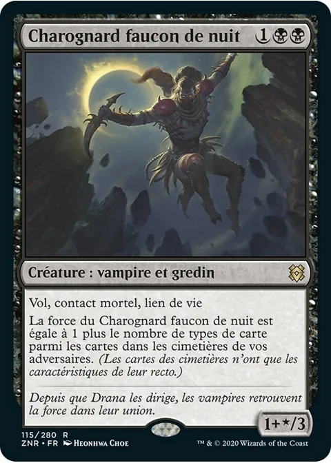 Charognard faucon de nuit