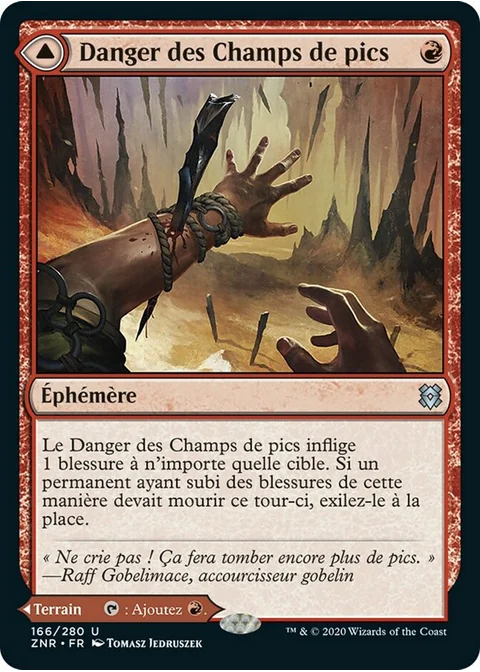 Danger des Champs de pics