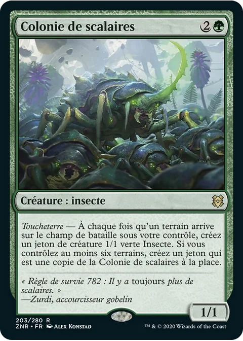 Colonie de scalaires