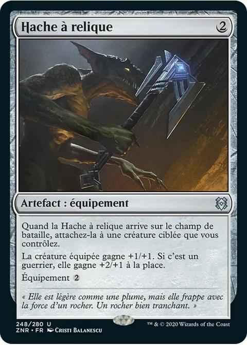 Hache à relique