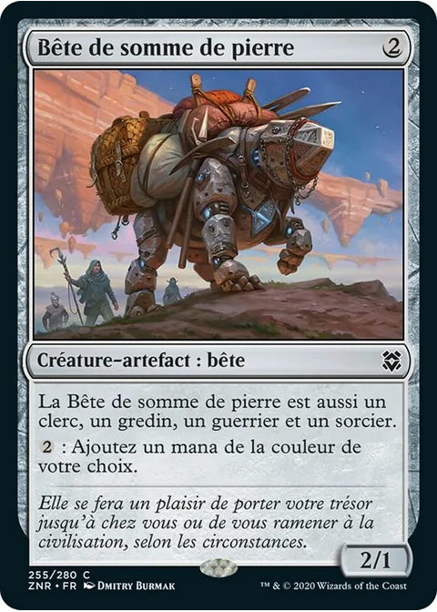 Bête de somme de pierre