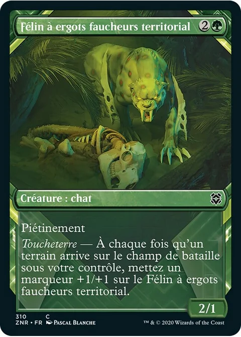 Félin à ergots faucheurs territorial