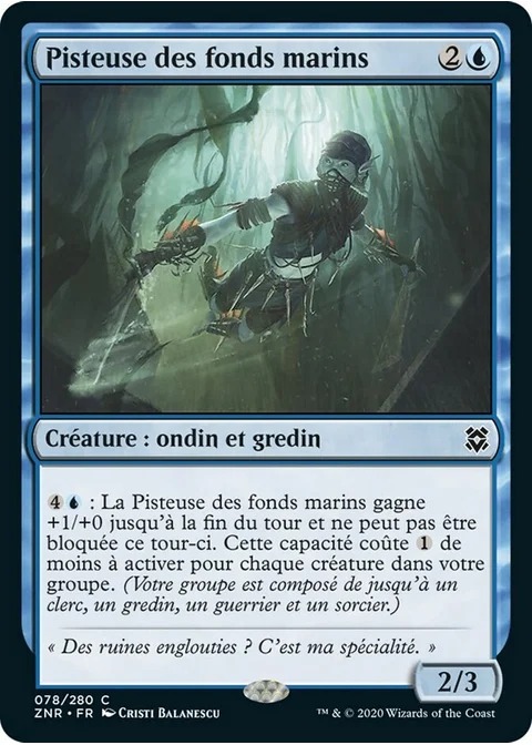 Pisteuse des fonds marins