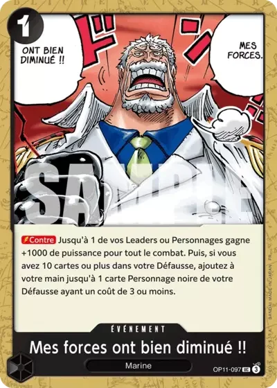 UC - Mes forces ont bien diminué !!