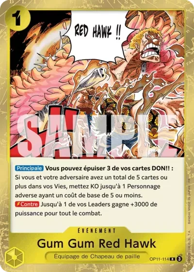 R - Gum Gum Red Hawk