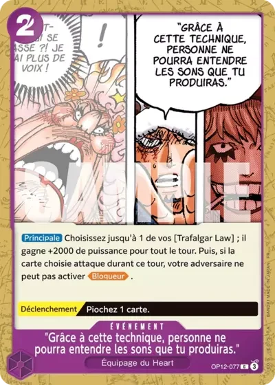 C - Grâce à cette technique, personne ne pourra entendre les sons que tu produiras.