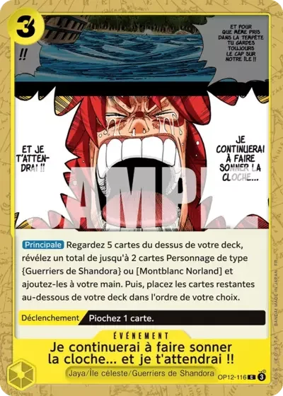 C - Je continuerai à faire sonner la cloche... et je t'attendrai !!