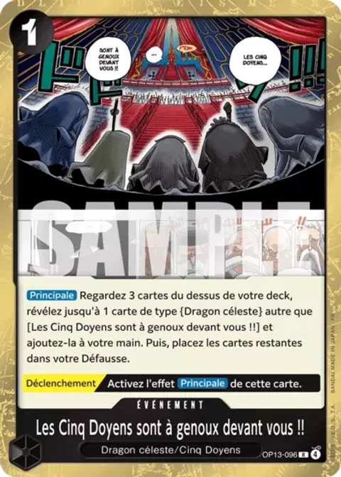 Les Cinq Doyens Sont A Genoux Devant Vous