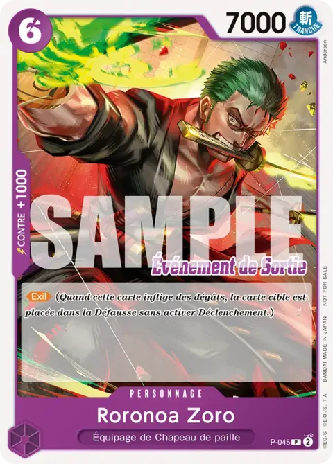 P - Roronoa Zoro (Pack d'Événement de Sortie ST-15～ST-20)