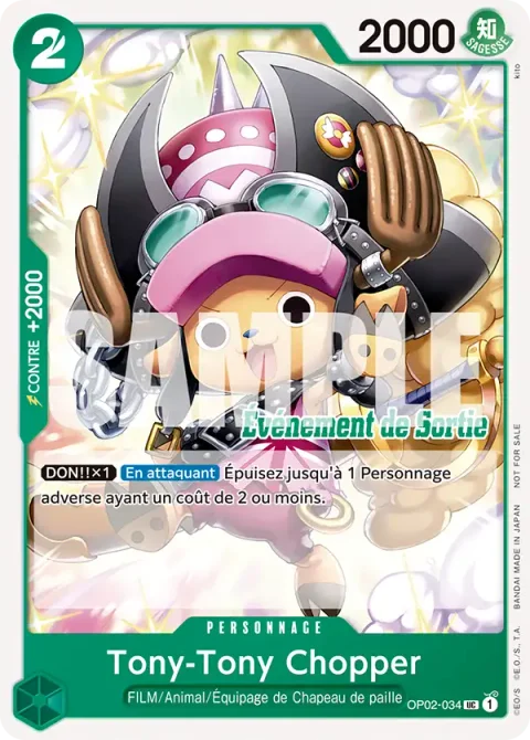 OP02-034-UC - Tony-Tony Chopper (Pack d'Événement de Sortie ST-15～ST-20)