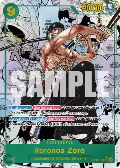 SEC - Roronoa Zoro (PRB01 Manga)