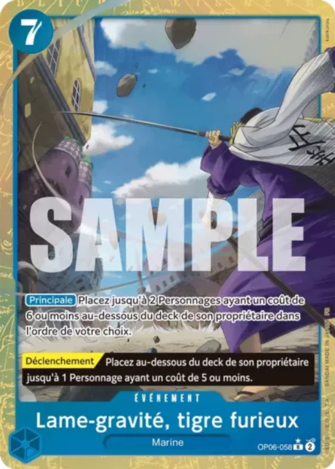 Prb02 Parallele Lame Gravite Tigre Furieux