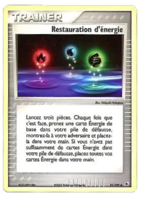 Restauration d'énergie