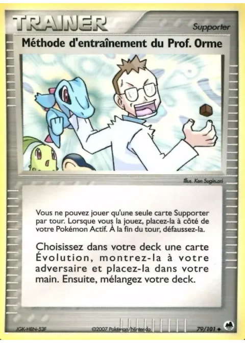 Méthode d'entraînement du Prof. Orme