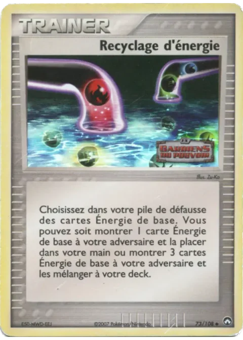 Recyclage d'énergie