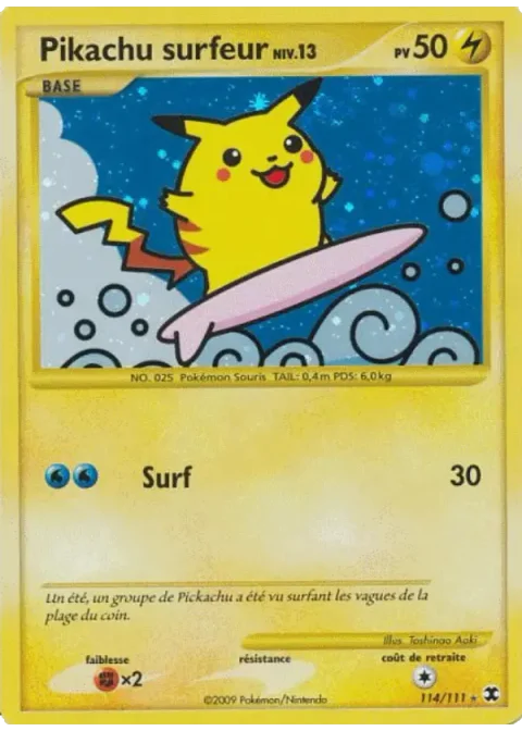 Pikachu surfeur Niv. 13