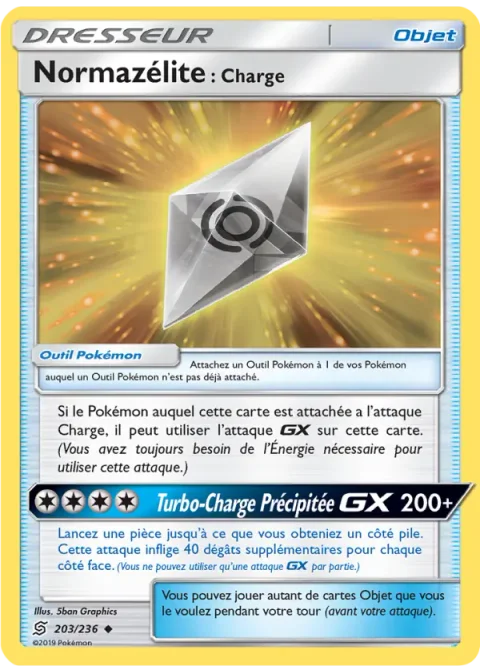 Normazélite : Charge