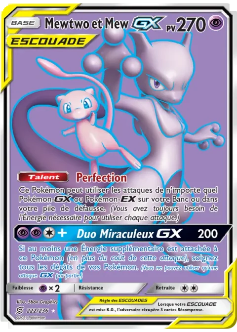 Mewtwo et Mew GX